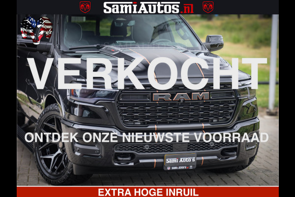 Dodge Ram 1500 Limited SPORT H.O 540HP 706Nm | Massage + Full Option | De Meest Luxe en Volle Pick-Up in zijn Klasse | Comfortabele Dubbele Cabine met Royale 5 Zitplaatsen | BPM vrij | Nu Leverbaar uit Voorraad | Voorraad Nr 2331