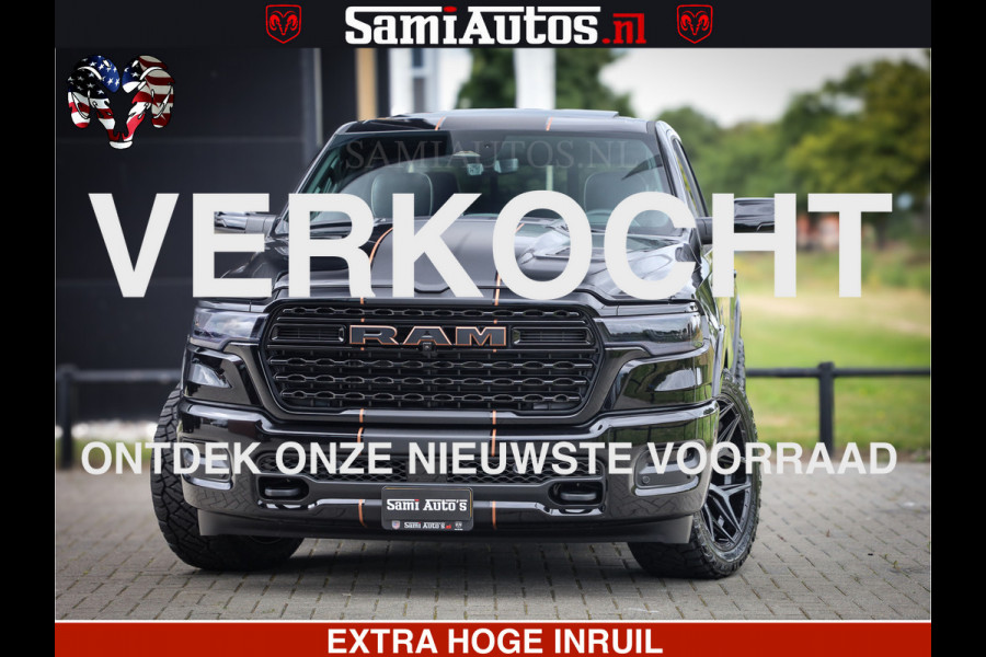 Dodge Ram 1500 Limited SPORT H.O 540HP 706Nm | Massage + Full Option | De Meest Luxe en Volle Pick-Up in zijn Klasse | Comfortabele Dubbele Cabine met Royale 5 Zitplaatsen | BPM vrij | Nu Leverbaar uit Voorraad | Voorraad Nr 2331