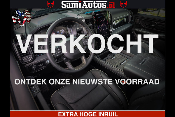 Dodge Ram 1500 Limited SPORT H.O 540HP 706Nm | Massage + Full Option | De Meest Luxe en Volle Pick-Up in zijn Klasse | Comfortabele Dubbele Cabine met Royale 5 Zitplaatsen | BPM vrij | Nu Leverbaar uit Voorraad | Voorraad Nr 2331