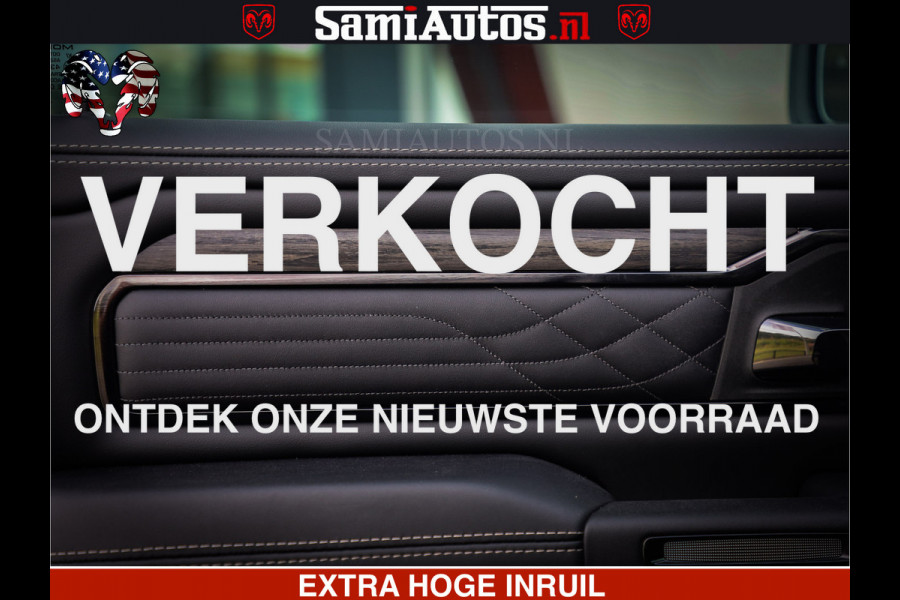 Dodge Ram 1500 Limited SPORT H.O 540HP 706Nm | Massage + Full Option | De Meest Luxe en Volle Pick-Up in zijn Klasse | Comfortabele Dubbele Cabine met Royale 5 Zitplaatsen | BPM vrij | Nu Leverbaar uit Voorraad | Voorraad Nr 2331