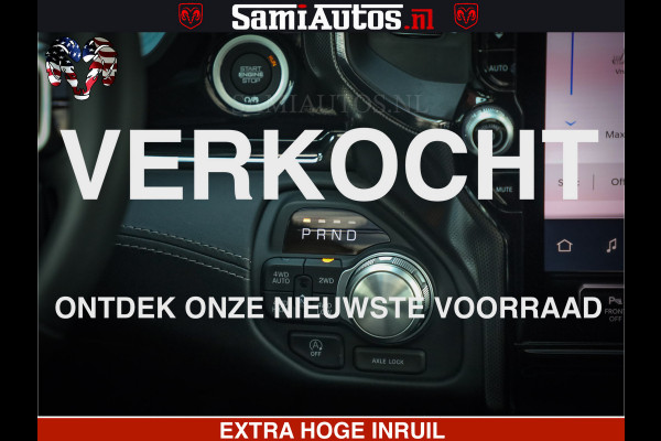 Dodge Ram 1500 Limited SPORT H.O 540HP 706Nm | Massage + Full Option | De Meest Luxe en Volle Pick-Up in zijn Klasse | Comfortabele Dubbele Cabine met Royale 5 Zitplaatsen | BPM vrij | Nu Leverbaar uit Voorraad | Voorraad Nr 2331