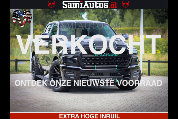 Dodge Ram 1500 Limited Night High Output 540HP 706Nm | Massage + Full Option | De Meest Luxe en Volle Pick-Up in zijn Klasse | Comfortabele Dubbele Cabine met Royale 5 Zitplaatsen | BPM vrij | Nu Leverbaar uit Voorraad | Voorraad Nr 2320 - 5138