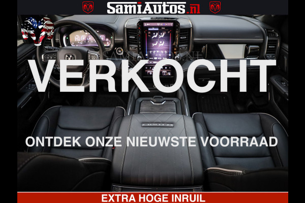 Dodge Ram 1500 Limited Night High Output 540HP 706Nm | Massage + Full Option | De Meest Luxe en Volle Pick-Up in zijn Klasse | Comfortabele Dubbele Cabine met Royale 5 Zitplaatsen | BPM vrij | Nu Leverbaar uit Voorraad | Voorraad Nr 2320 - 5138