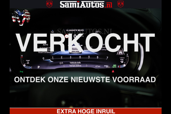 Dodge Ram 1500 Limited Night High Output 540HP 706Nm | Massage + Full Option | De Meest Luxe en Volle Pick-Up in zijn Klasse | Comfortabele Dubbele Cabine met Royale 5 Zitplaatsen | BPM vrij | Nu Leverbaar uit Voorraad | Voorraad Nr 2320 - 5138