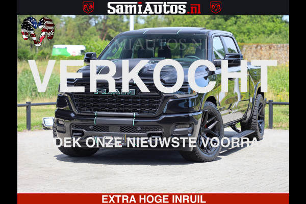 Dodge Ram 1500 Limited Night High Output 540HP 706Nm | Massage + Full Option | De Meest Luxe en Volle Pick-Up in zijn Klasse | Comfortabele Dubbele Cabine met Royale 5 Zitplaatsen | BPM vrij | Nu Leverbaar uit Voorraad | Voorraad Nr 2320 - 5138