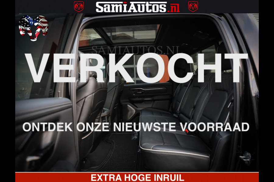 Dodge Ram 1500 Limited Night High Output 540HP 706Nm | Massage + Full Option | De Meest Luxe en Volle Pick-Up in zijn Klasse | Comfortabele Dubbele Cabine met Royale 5 Zitplaatsen | BPM vrij | Nu Leverbaar uit Voorraad | Voorraad Nr 2320 - 5138