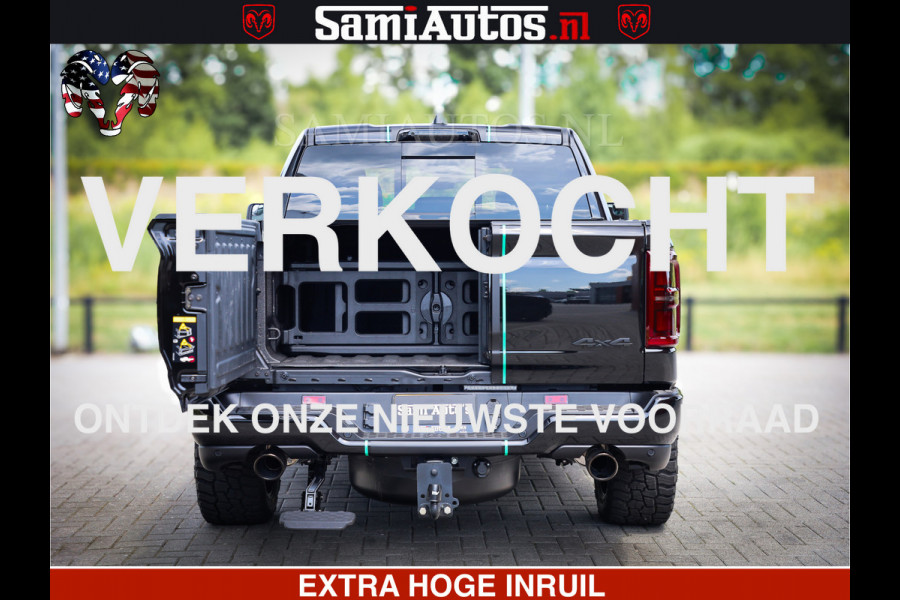 Dodge Ram 1500 Limited Night High Output 540HP 706Nm | Massage + Full Option | De Meest Luxe en Volle Pick-Up in zijn Klasse | Comfortabele Dubbele Cabine met Royale 5 Zitplaatsen | BPM vrij | Nu Leverbaar uit Voorraad | Voorraad Nr 2320 - 5138