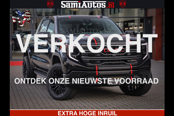 GMC Sierra AT4 6.2 V8 4X4 | VIRTUAL COCKPIT | LPG | HUD | BOM VOL | DC | RAM DEALER NEDERLAND | Dubbele Cabine met Royale 5 Zitplaatsen | BPM vrij | Nu Leverbaar uit Voorraad | Voorraad Nr 248378 |
