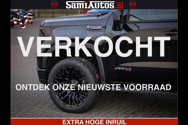 GMC Sierra AT4 6.2 V8 4X4 | VIRTUAL COCKPIT | LPG | HUD | BOM VOL | DC | RAM DEALER NEDERLAND | Dubbele Cabine met Royale 5 Zitplaatsen | BPM vrij | Nu Leverbaar uit Voorraad | Voorraad Nr 248378 |