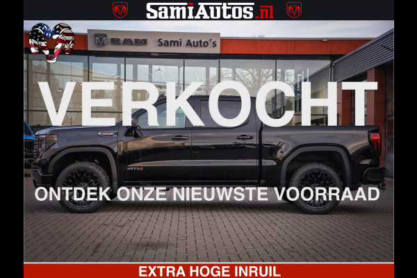 GMC Sierra AT4 6.2 V8 4X4 | VIRTUAL COCKPIT | LPG | HUD | BOM VOL | DC | RAM DEALER NEDERLAND | Dubbele Cabine met Royale 5 Zitplaatsen | BPM vrij | Nu Leverbaar uit Voorraad | Voorraad Nr 248378 |