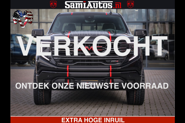 GMC Sierra AT4 6.2 V8 4X4 | VIRTUAL COCKPIT | LPG | HUD | BOM VOL | DC | RAM DEALER NEDERLAND | Dubbele Cabine met Royale 5 Zitplaatsen | BPM vrij | Nu Leverbaar uit Voorraad | Voorraad Nr 248378 |