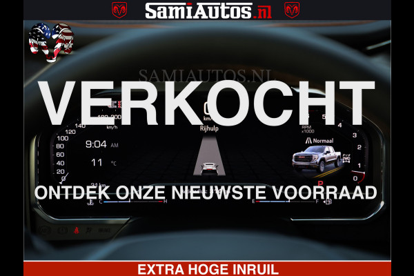 GMC Sierra AT4 6.2 V8 4X4 | VIRTUAL COCKPIT | LPG | HUD | BOM VOL | DC | RAM DEALER NEDERLAND | Dubbele Cabine met Royale 5 Zitplaatsen | BPM vrij | Nu Leverbaar uit Voorraad | Voorraad Nr 248378 |