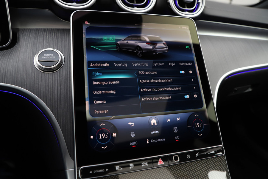 Mercedes-Benz C-Klasse Estate 300e AMG | 313PK | Pano | Sfeerverlichting | Memory | Distronic+ | Stuurwielverw. | Standkachel | Led |