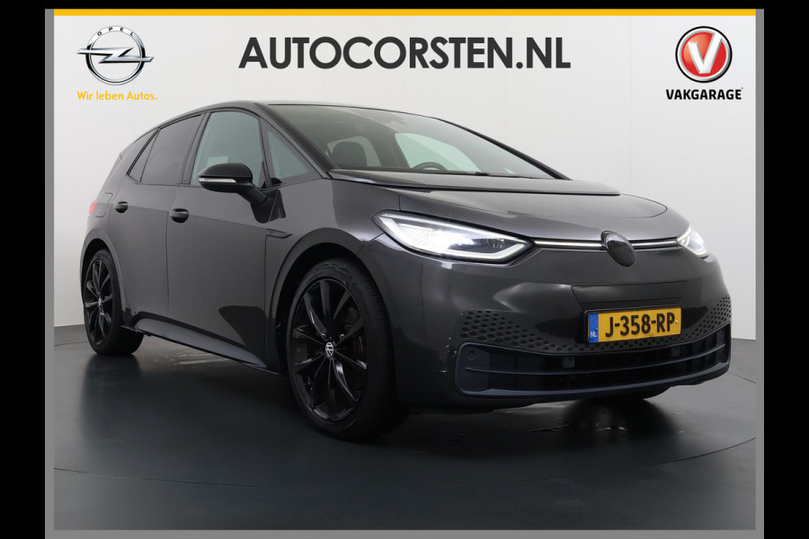 Volkswagen ID.3 First Max 58kWh Soh91% Pano-dak Adap.Cruise Camera Elektr.Sport-Stoel+Verwarmd PDC Apple Carplay Android Ergo Active-Stoel Navi- SOH 91% Lmv Privacy Glas Keyless Advanced Led-Achterlicht dynamisch Matrix Led Origineel Nederlandse Auto Zeer compleet Nieuwprijs €49.176,-