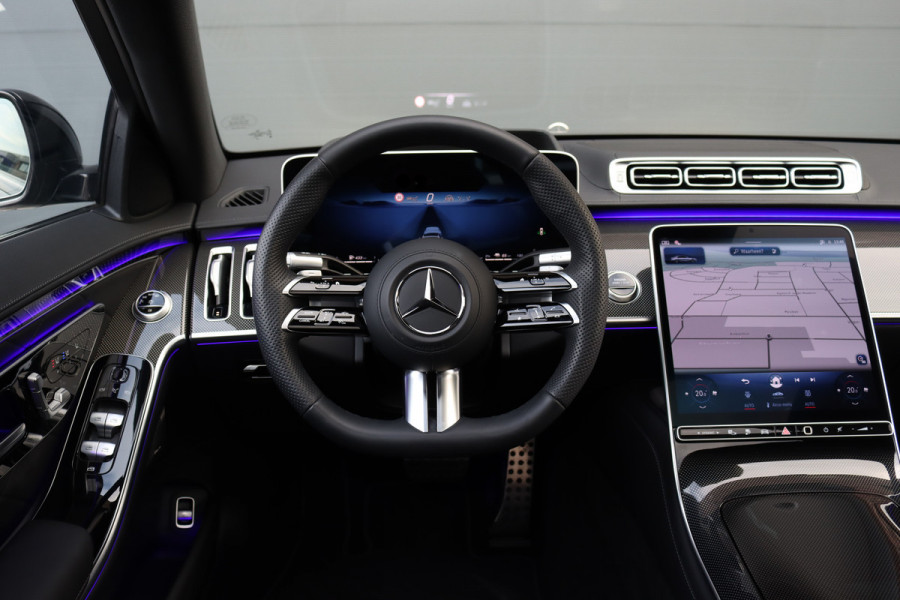 Mercedes-Benz S-Klasse 580 e 4MATIC Lang AMG Line | Airmatic | Achterasbesturing | Chauffeurspakket | MBUX Tablet | Distronic+ | Memory | Stoelventilatie V+A | Burmester | Soft-Close | Digital Light | Vlakkenverwarming | HUD |