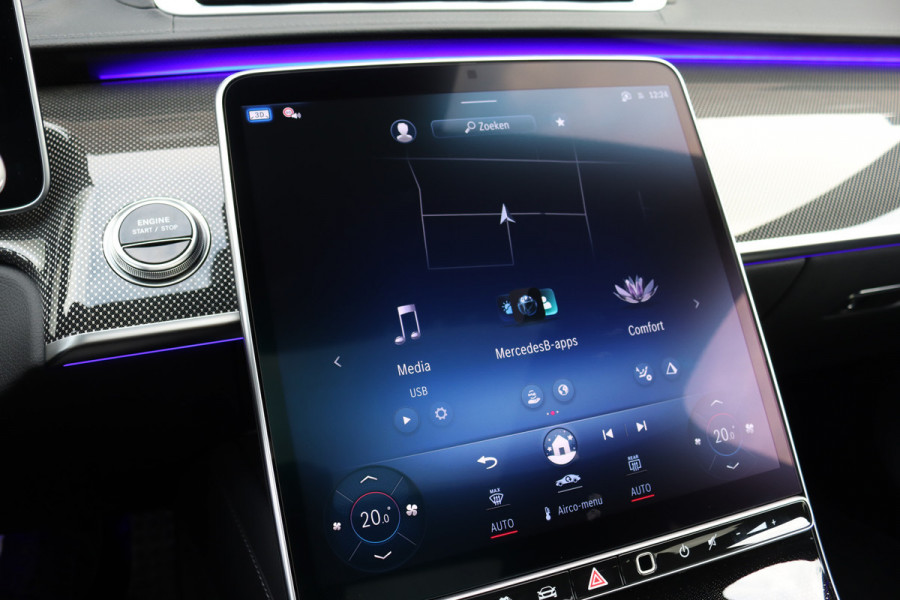 Mercedes-Benz S-Klasse 580 e 4MATIC Lang AMG Line | Airmatic | Achterasbesturing | Chauffeurspakket | MBUX Tablet | Distronic+ | Memory | Stoelventilatie V+A | Burmester | Soft-Close | Digital Light | Vlakkenverwarming | HUD |