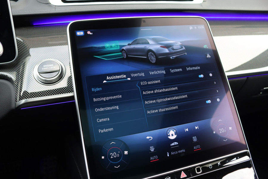 Mercedes-Benz S-Klasse 580 e 4MATIC Lang AMG Line | Airmatic | Achterasbesturing | Chauffeurspakket | MBUX Tablet | Distronic+ | Memory | Stoelventilatie V+A | Burmester | Soft-Close | Digital Light | Vlakkenverwarming | HUD |