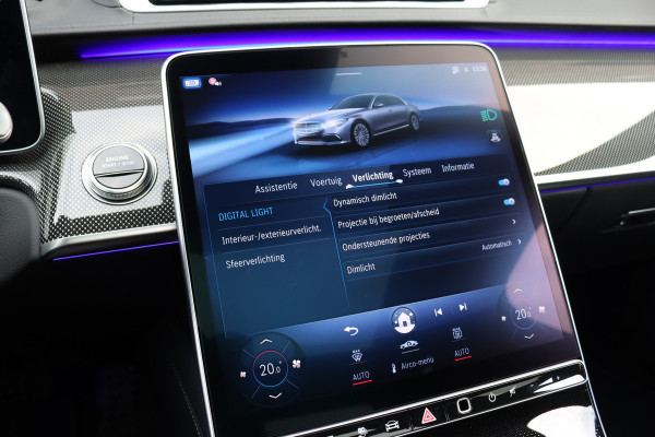 Mercedes-Benz S-Klasse 580 e 4MATIC Lang AMG Line | Airmatic | Achterasbesturing | Chauffeurspakket | MBUX Tablet | Distronic+ | Memory | Stoelventilatie V+A | Burmester | Soft-Close | Digital Light | Vlakkenverwarming | HUD |