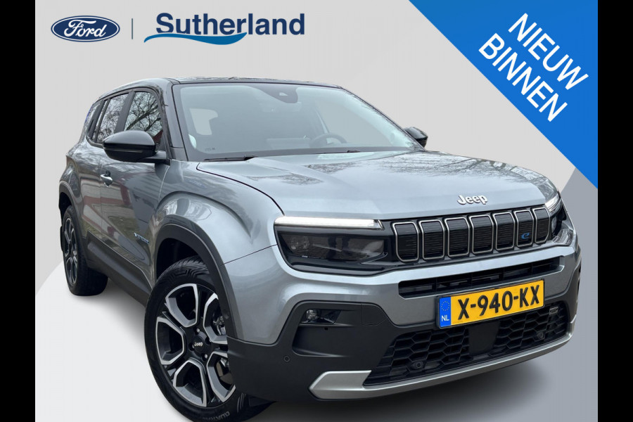 Jeep Avenger Summit 54 kWh |SCI|156pk Automaat | Adaptieve Cruise | Achteruitrijcamera | Elektrische Achterklep