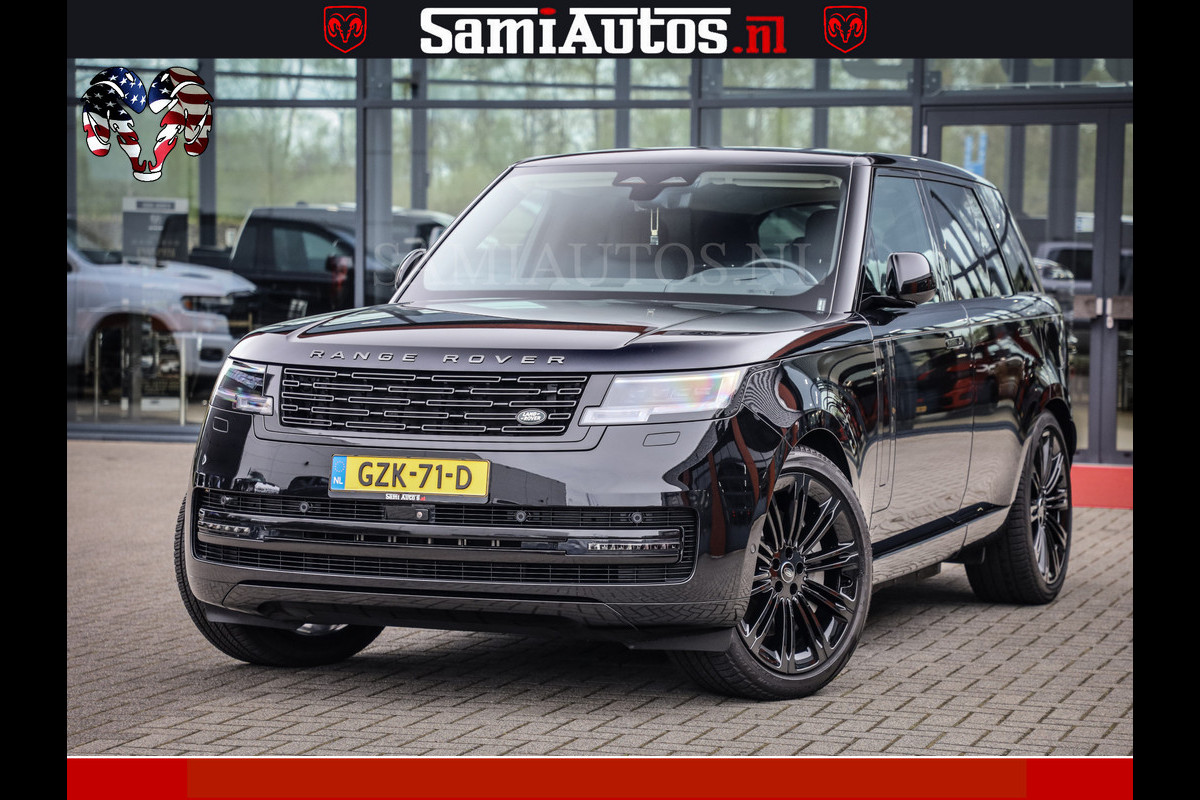 Land Rover Range Rover P550e 551 PK GARANTIE TOT 14-03-2029 | ACHTERAS BESTURING | SOFT CLOSE | HEAD-UP | PHEV | 23 INCH VELGEN | PANORAMADAK | STUURVERWARMING | STOEL KOELING | Fabrieksgarantie tot 14-03-2029 – Geniet van gemoedsrust met uitgebreide dekking tot deze datum. GZK-71-D