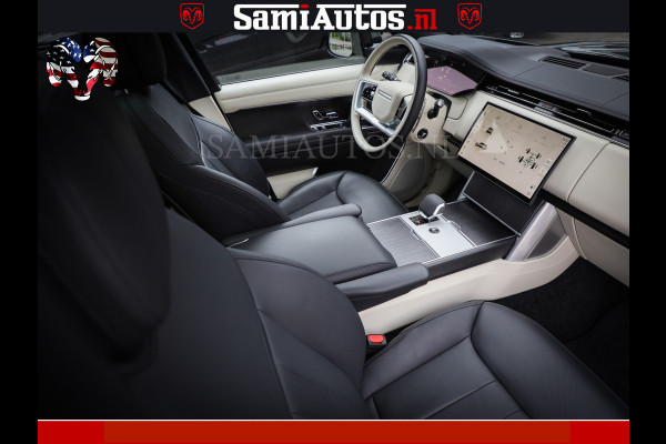 Land Rover Range Rover P550e 551 PK GARANTIE TOT 14-03-2029 | ACHTERAS BESTURING | SOFT CLOSE | HEAD-UP | PHEV | 23 INCH VELGEN | PANORAMADAK | STUURVERWARMING | STOEL KOELING | Fabrieksgarantie tot 14-03-2029 – Geniet van gemoedsrust met uitgebreide dekking tot deze datum. GZK-71-D