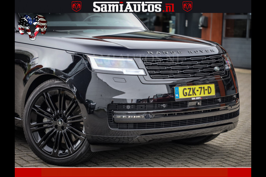 Land Rover Range Rover P550e 551 PK GARANTIE TOT 14-03-2029 | ACHTERAS BESTURING | SOFT CLOSE | HEAD-UP | PHEV | 23 INCH VELGEN | PANORAMADAK | STUURVERWARMING | STOEL KOELING | Fabrieksgarantie tot 14-03-2029 – Geniet van gemoedsrust met uitgebreide dekking tot deze datum. GZK-71-D