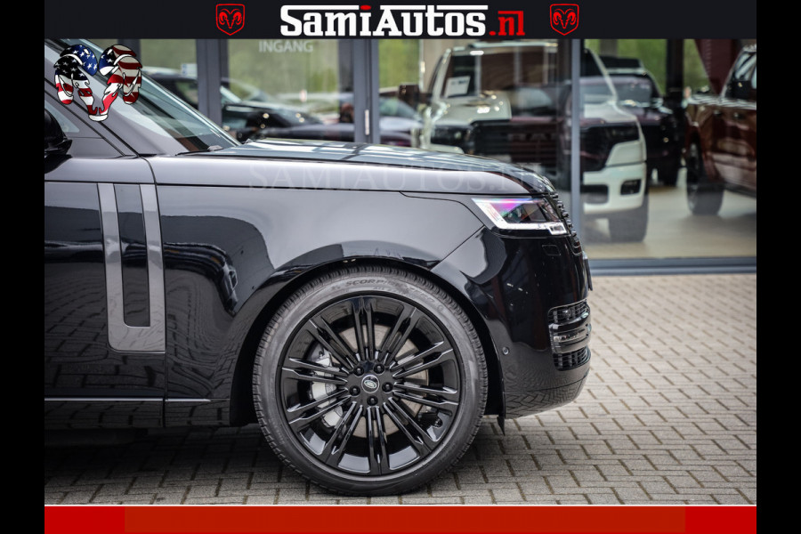 Land Rover Range Rover P550e 551 PK GARANTIE TOT 14-03-2029 | ACHTERAS BESTURING | SOFT CLOSE | HEAD-UP | PHEV | 23 INCH VELGEN | PANORAMADAK | STUURVERWARMING | STOEL KOELING | Fabrieksgarantie tot 14-03-2029 – Geniet van gemoedsrust met uitgebreide dekking tot deze datum. GZK-71-D