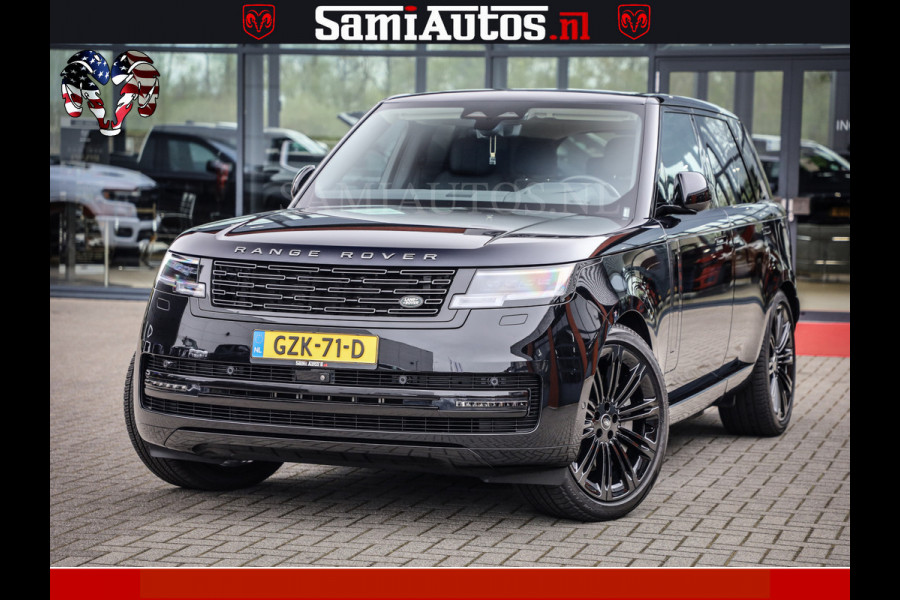 Land Rover Range Rover P550e 551 PK GARANTIE TOT 14-03-2029 | ACHTERAS BESTURING | SOFT CLOSE | HEAD-UP | PHEV | 23 INCH VELGEN | PANORAMADAK | STUURVERWARMING | STOEL KOELING | Fabrieksgarantie tot 14-03-2029 – Geniet van gemoedsrust met uitgebreide dekking tot deze datum. GZK-71-D