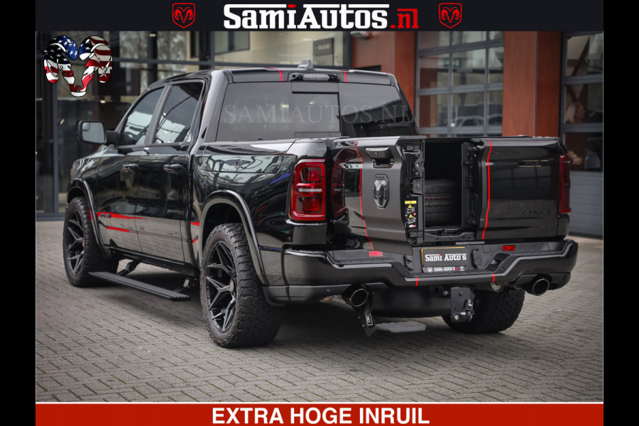 Dodge Ram 1500 Limited Night High Output 540HP 706Nm | Massage + Full Option | De Meest Luxe en Volle Pick-Up in zijn Klasse | Comfortabele Dubbele Cabine met Royale 5 Zitplaatsen | BPM vrij | Nu Leverbaar uit Voorraad | Voorraad Nr 2357 - 5182