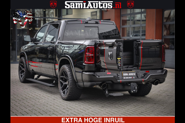 Dodge Ram 1500 Limited Night High Output 540HP 706Nm | Massage + Full Option | De Meest Luxe en Volle Pick-Up in zijn Klasse | Comfortabele Dubbele Cabine met Royale 5 Zitplaatsen | BPM vrij | Nu Leverbaar uit Voorraad | Voorraad Nr 2357 - 5182