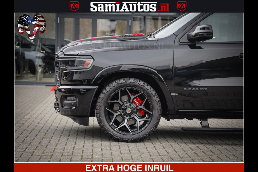 Dodge Ram 1500 Limited Night High Output 540HP 706Nm | Massage + Full Option | De Meest Luxe en Volle Pick-Up in zijn Klasse | Comfortabele Dubbele Cabine met Royale 5 Zitplaatsen | BPM vrij | Nu Leverbaar uit Voorraad | Voorraad Nr 2357 - 5182