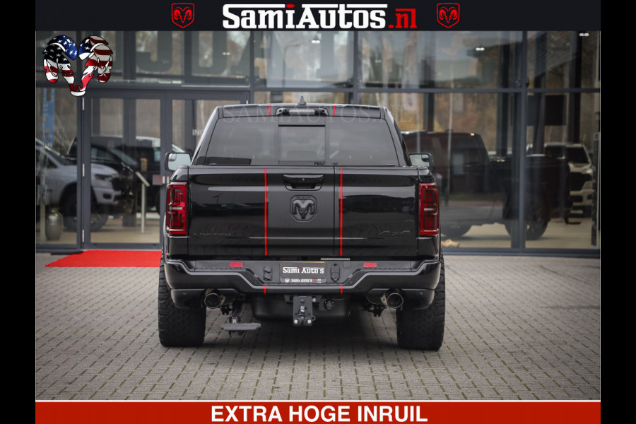 Dodge Ram 1500 Limited Night High Output 540HP 706Nm | Massage + Full Option | De Meest Luxe en Volle Pick-Up in zijn Klasse | Comfortabele Dubbele Cabine met Royale 5 Zitplaatsen | BPM vrij | Nu Leverbaar uit Voorraad | Voorraad Nr 2357 - 5182