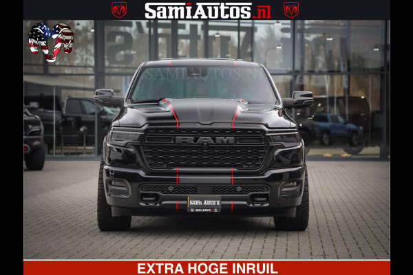 Dodge Ram 1500 Limited Night High Output 540HP 706Nm | Massage + Full Option | De Meest Luxe en Volle Pick-Up in zijn Klasse | Comfortabele Dubbele Cabine met Royale 5 Zitplaatsen | BPM vrij | Nu Leverbaar uit Voorraad | Voorraad Nr 2357 - 5182