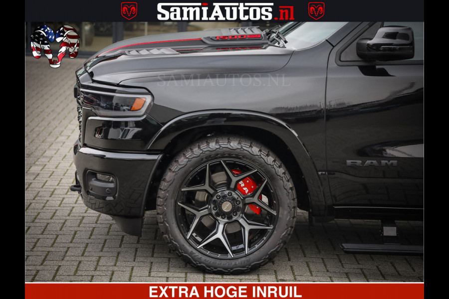 Dodge Ram 1500 Limited Night High Output 540HP 706Nm | Massage + Full Option | De Meest Luxe en Volle Pick-Up in zijn Klasse | Comfortabele Dubbele Cabine met Royale 5 Zitplaatsen | BPM vrij | Nu Leverbaar uit Voorraad | Voorraad Nr 2357 - 5182