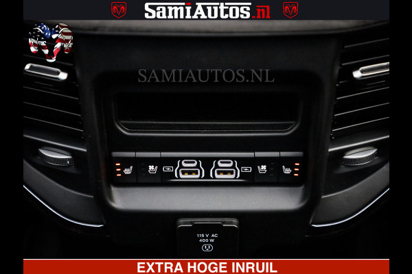 Dodge Ram 1500 Limited Night High Output 540HP 706Nm | Massage + Full Option | De Meest Luxe en Volle Pick-Up in zijn Klasse | Comfortabele Dubbele Cabine met Royale 5 Zitplaatsen | BPM vrij | Nu Leverbaar uit Voorraad | Voorraad Nr 2357 - 5182