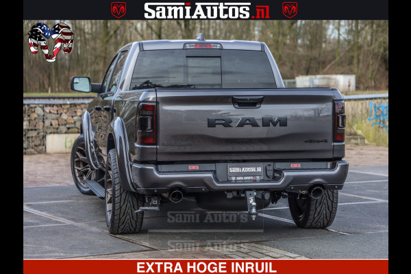 Dodge Ram 1500 Laramie Sport 5.7 V8 HEMI 402PK 4x4 | Panorama dak | 12' Scherm |Granite Crystal Metallic | Crew Cab | 5 Persoons | Dubbele Cabine | DC | VOORRAAD NR 2526 - 1272 |