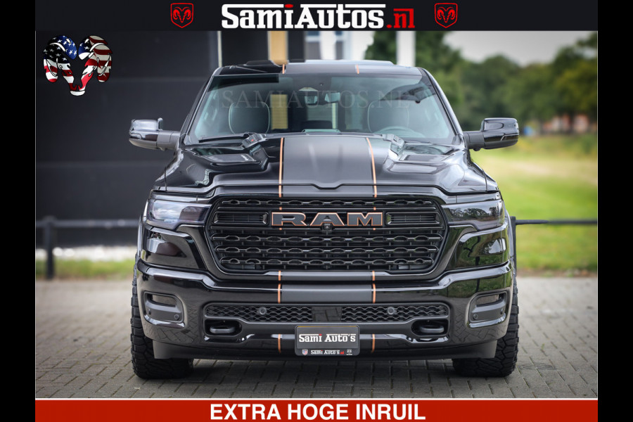 Dodge Ram 1500 Limited Night H.O 540HP 706Nm | Massage + Full Option | De Meest Luxe en Volle Pick-Up in zijn Klasse | Comfortabele Dubbele Cabine met Royale 5 Zitplaatsen | BPM vrij | Nu Leverbaar uit Voorraad | Voorraad Nr 2338 - 5404