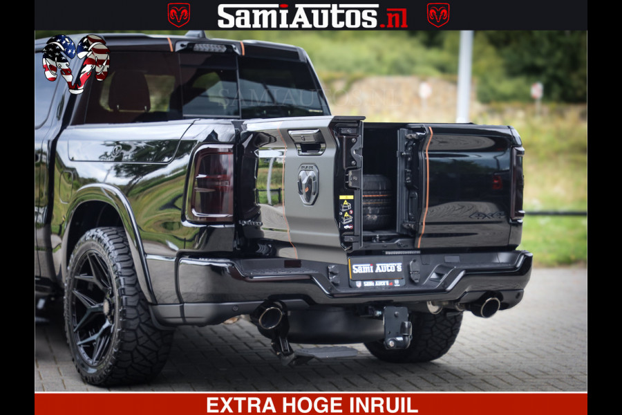 Dodge Ram 1500 Limited Night H.O 540HP 706Nm | Massage + Full Option | De Meest Luxe en Volle Pick-Up in zijn Klasse | Comfortabele Dubbele Cabine met Royale 5 Zitplaatsen | BPM vrij | Nu Leverbaar uit Voorraad | Voorraad Nr 2338 - 5404