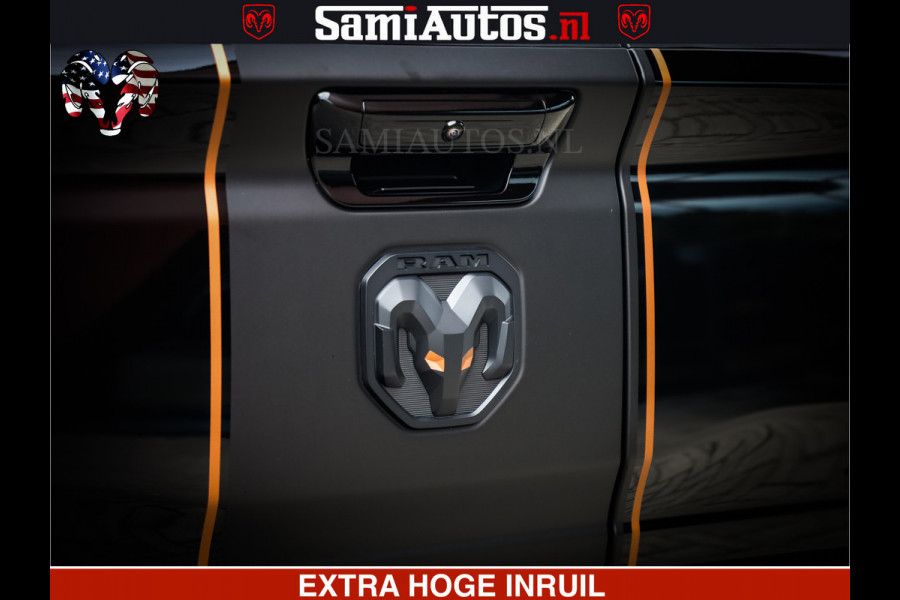 Dodge Ram 1500 Limited Night H.O 540HP 706Nm | Massage + Full Option | De Meest Luxe en Volle Pick-Up in zijn Klasse | Comfortabele Dubbele Cabine met Royale 5 Zitplaatsen | BPM vrij | Nu Leverbaar uit Voorraad | Voorraad Nr 2338 - 5404