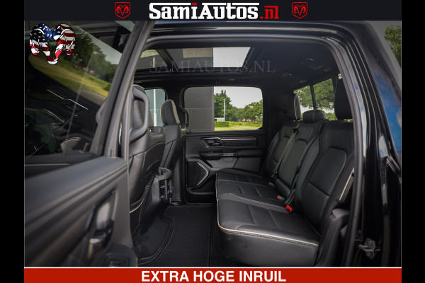 Dodge Ram 1500 Limited Night H.O 540HP 706Nm | Massage + Full Option | De Meest Luxe en Volle Pick-Up in zijn Klasse | Comfortabele Dubbele Cabine met Royale 5 Zitplaatsen | BPM vrij | Nu Leverbaar uit Voorraad | Voorraad Nr 2338 - 5404