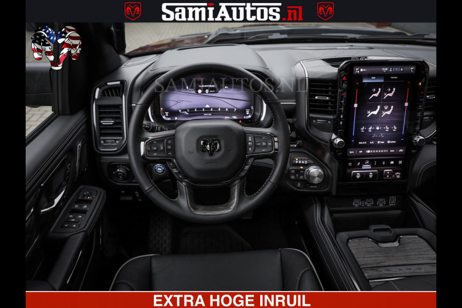 Dodge Ram 1500 Limited Night H.O 540HP 706Nm | Massage + Full Option | De Meest Luxe en Volle Pick-Up in zijn Klasse | Comfortabele Dubbele Cabine met Royale 5 Zitplaatsen | BPM vrij | Nu Leverbaar uit Voorraad | Voorraad Nr 2338 - 5404