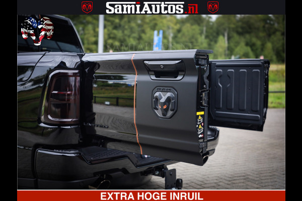 Dodge Ram 1500 Limited Night H.O 540HP 706Nm | Massage + Full Option | De Meest Luxe en Volle Pick-Up in zijn Klasse | Comfortabele Dubbele Cabine met Royale 5 Zitplaatsen | BPM vrij | Nu Leverbaar uit Voorraad | Voorraad Nr 2338 - 5404