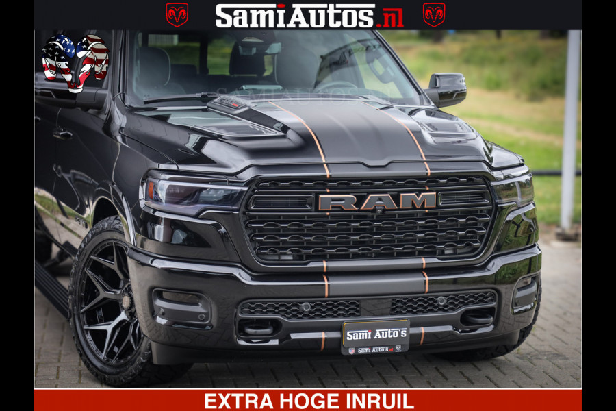 Dodge Ram 1500 Limited Night H.O 540HP 706Nm | Massage + Full Option | De Meest Luxe en Volle Pick-Up in zijn Klasse | Comfortabele Dubbele Cabine met Royale 5 Zitplaatsen | BPM vrij | Nu Leverbaar uit Voorraad | Voorraad Nr 2338 - 5404