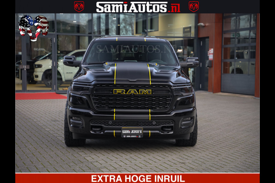 Dodge Ram 1500 Limited Night H.O 540HP 706Nm | Massage + Full Option | De Meest Luxe en Volle Pick-Up in zijn Klasse | Comfortabele Dubbele Cabine met Royale 5 Zitplaatsen | BPM vrij | Nu Leverbaar uit Voorraad | Voorraad Nr 2295 - 8559