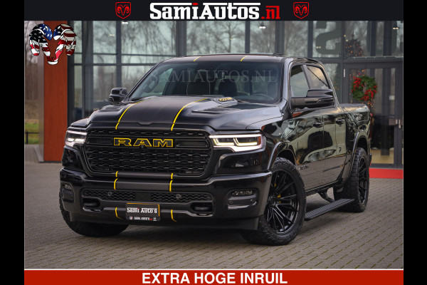 Dodge Ram 1500 Limited Night H.O 540HP 706Nm | Massage + Full Option | De Meest Luxe en Volle Pick-Up in zijn Klasse | Comfortabele Dubbele Cabine met Royale 5 Zitplaatsen | BPM vrij | Nu Leverbaar uit Voorraad | Voorraad Nr 2295 - 8559