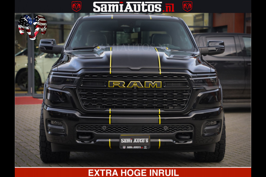 Dodge Ram 1500 Limited Night H.O 540HP 706Nm | Massage + Full Option | De Meest Luxe en Volle Pick-Up in zijn Klasse | Comfortabele Dubbele Cabine met Royale 5 Zitplaatsen | BPM vrij | Nu Leverbaar uit Voorraad | Voorraad Nr 2295 - 8559