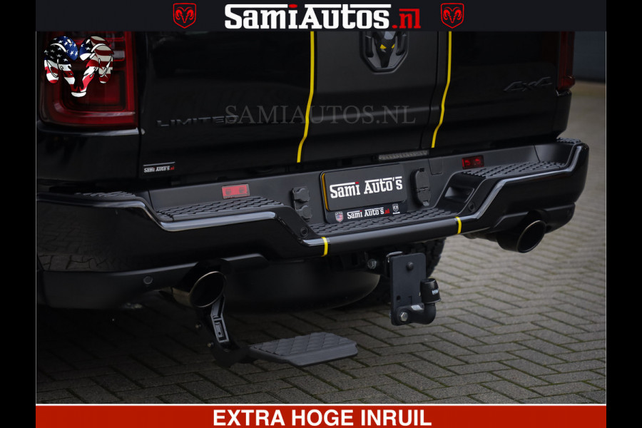 Dodge Ram 1500 Limited Night H.O 540HP 706Nm | Massage + Full Option | De Meest Luxe en Volle Pick-Up in zijn Klasse | Comfortabele Dubbele Cabine met Royale 5 Zitplaatsen | BPM vrij | Nu Leverbaar uit Voorraad | Voorraad Nr 2295 - 8559