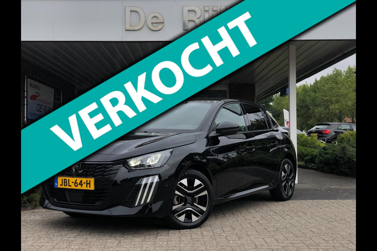 Peugeot 208 1.2 PureTech Allure | Half leder, Virt. Cockp., Navi, 360 Camera, ACC, Climate | Facelift model! |