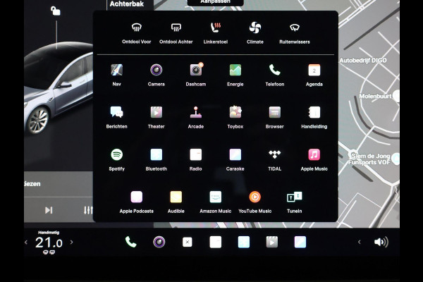 Tesla Model 3 RWD PLUS 60KWH 1e EIG.ACCU SOH 93! BIJNA 2021 GARANTIE TOT 2031* PARKEERSENSOREN V+A . PANORAMADAK . APPLE CARPLAY & ANDROID AUTO . STOELVERWARMING