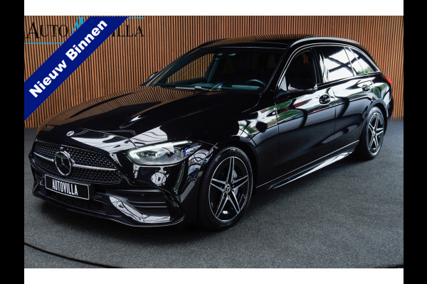 Mercedes-Benz C-Klasse Estate 180 AMG Line Panodak Leer 360° Memory Distronic+ Matrix Laser Navi LED Nightpack Elektr. trekhaak PTS Ambient Plus Elekt. achterklep LM velgen BTW auto!